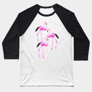 Pink Flamingo Baseball T-Shirt